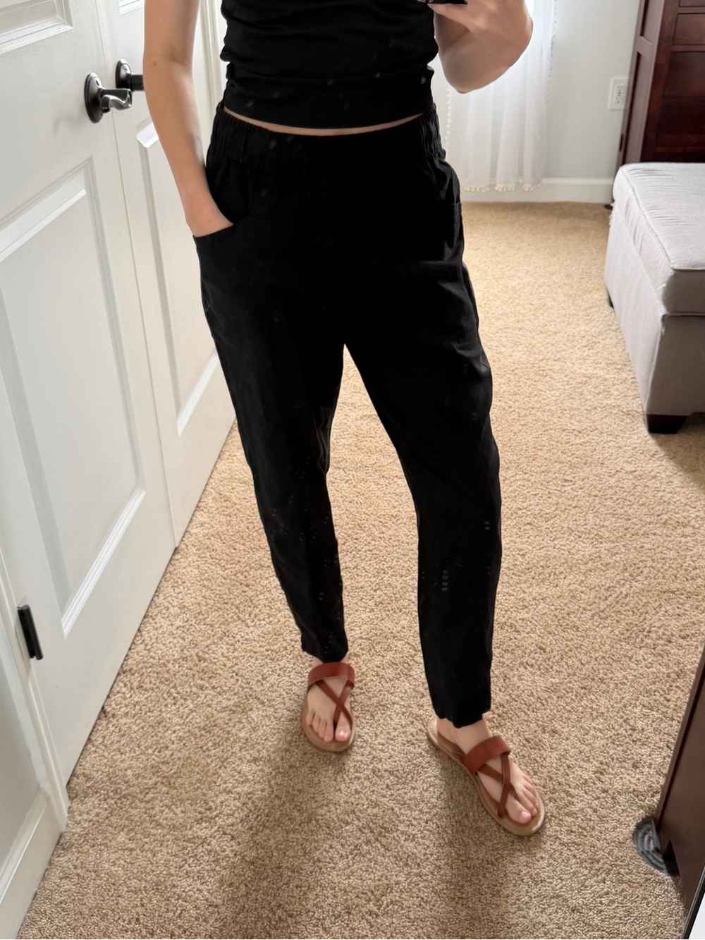 NWOT Old Navy High Rise Straight Taper Pants